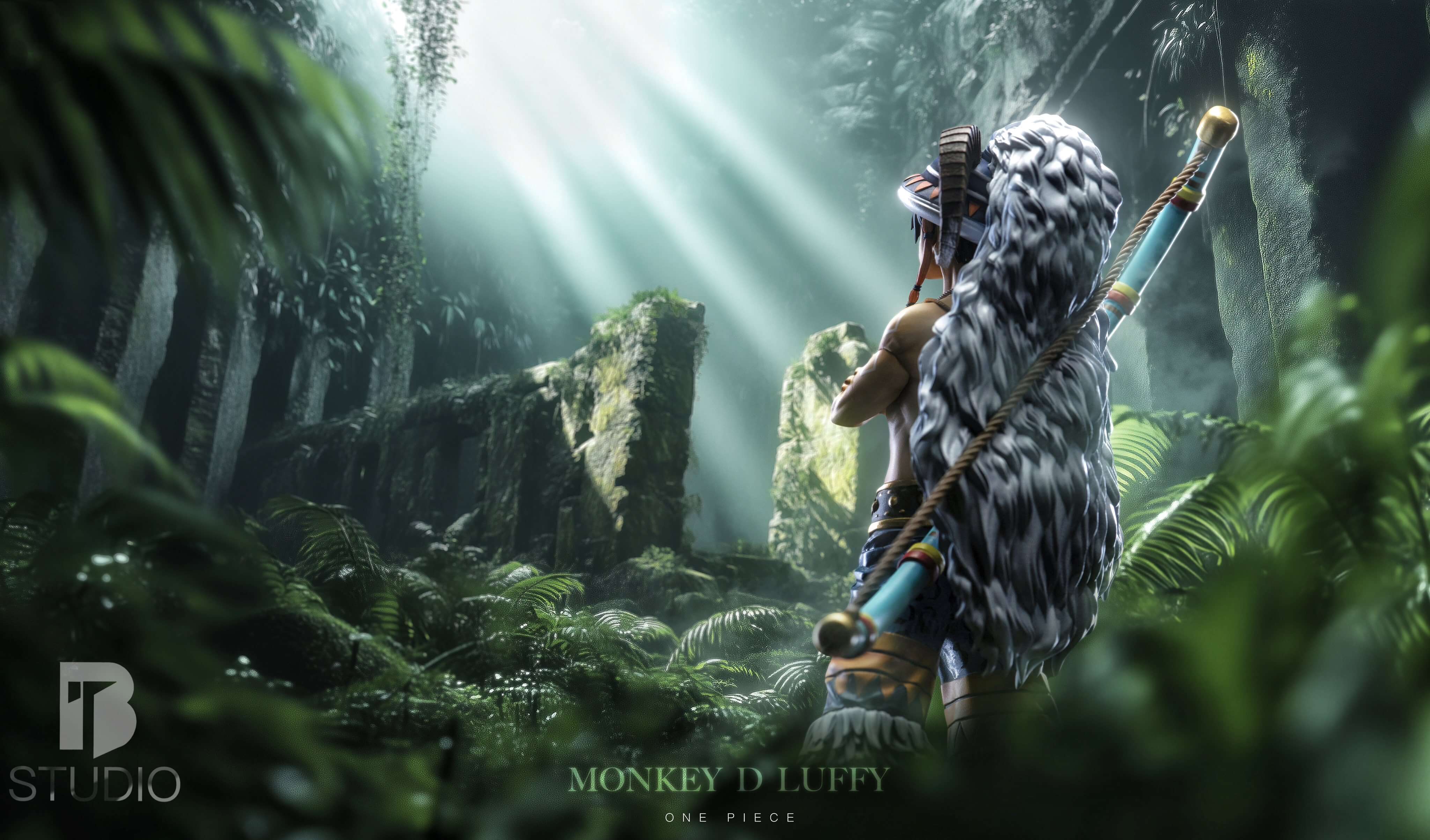 BT Studio - 海賊王 ONE PIECE 蒙奇·D·魯夫「酋長」路飛  GK雕像